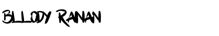 Bllody Rainan Font font